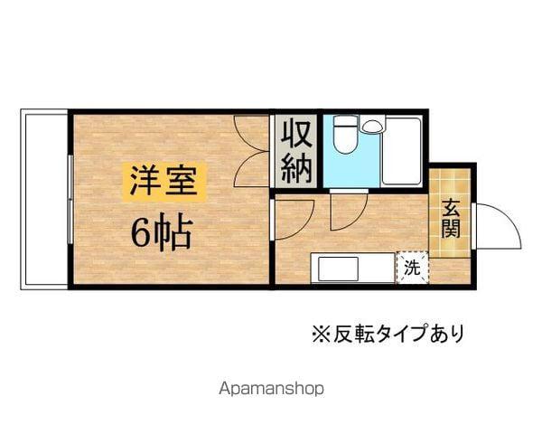 プラザマキシム(1K/4階)の間取り写真