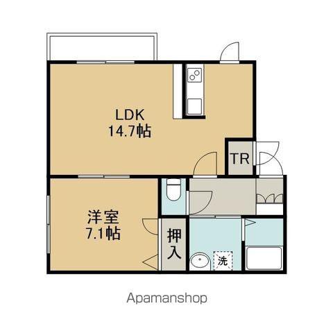 レインボーハウス青葉NO44(1LDK/3階)の間取り写真