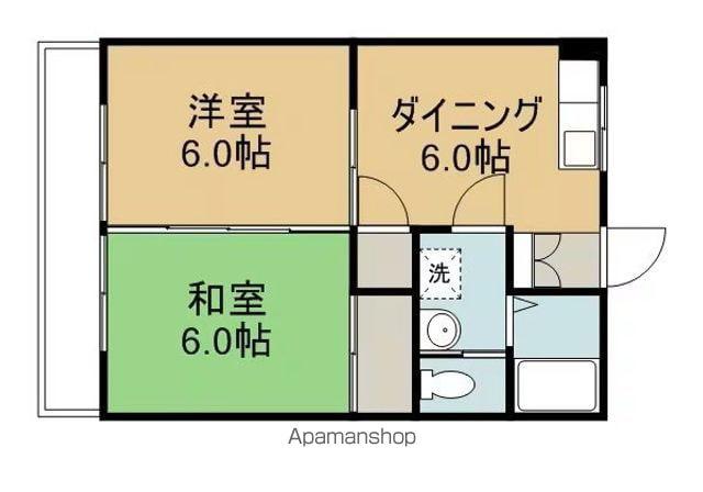 フォレスト8(2DK/1階)の間取り写真