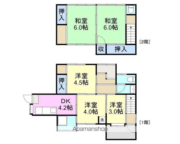 山陽本線 岩国駅 徒歩18分 1階建 築67年(5K)の間取り写真