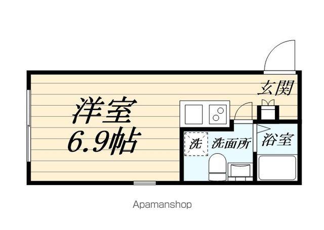 マリーナヨコハマベイサイド(ワンルーム/1階)の間取り写真