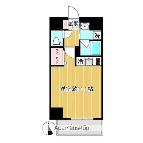 SHOKEN RESIDSENCE名古屋今池(1K/7階)の間取り写真