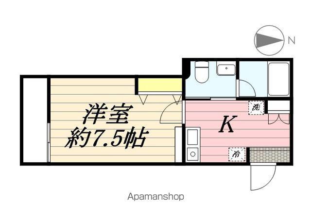FUUWA船橋本町(1K/2階)の間取り写真