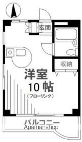 ウッディベル(ワンルーム/4階)の間取り写真