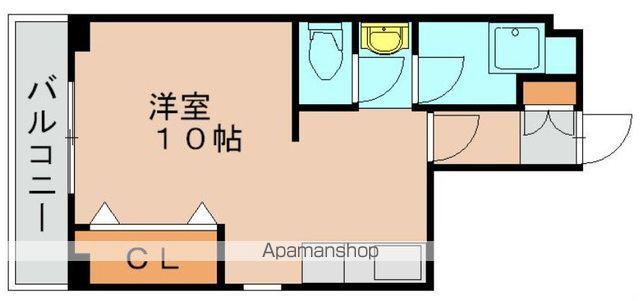 東福岡ビル(ワンルーム/3階)の間取り写真