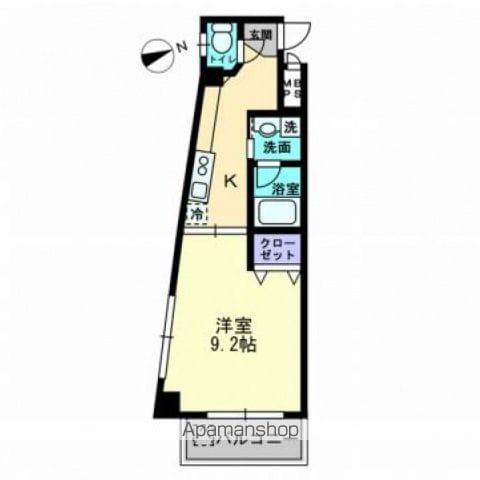 パレス西広島(1K/4階)の間取り写真