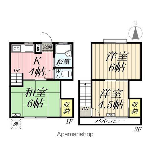 （柿）ＨＡＵＳ(3K)の間取り写真