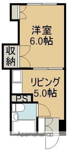 コーポ東商(1DK/3階)の間取り写真