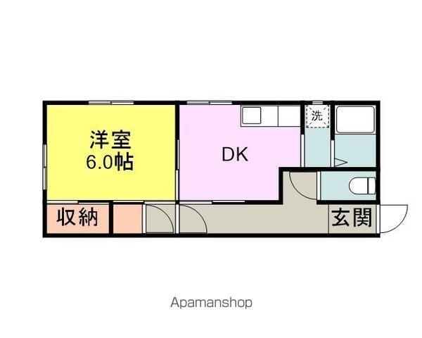 ジョイコーポ(1DK/1階)の間取り写真