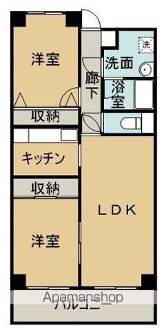 ラヴァーズガーデンⅠ(2LDK/3階)の間取り写真