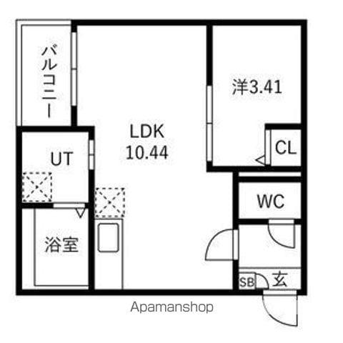 JACK KAMIGOⅠ(1LDK/1階)の間取り写真