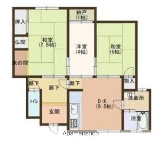 南海電鉄和歌山港線 和歌山港駅 徒歩36分 1階建 築61年(3SDK)の間取り写真