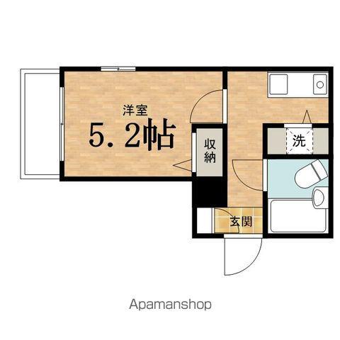 ジョイフル日野第2(1K/2階)の間取り写真