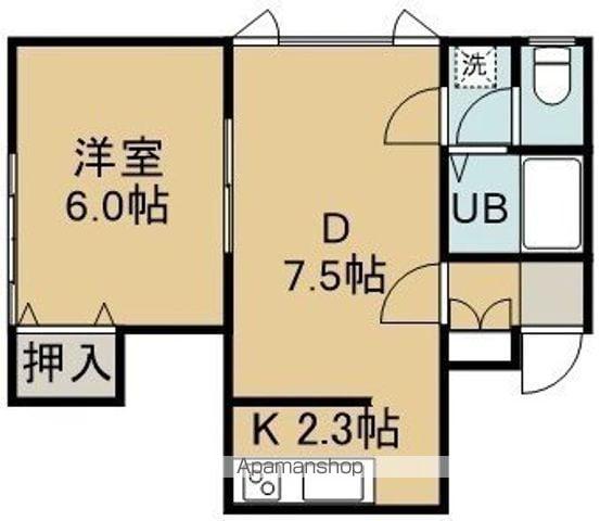 レイトンハウスⅣ(1LDK/1階)の間取り写真