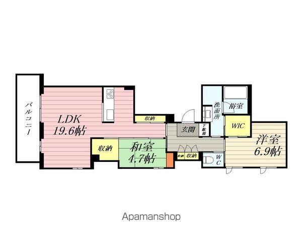 ル・リヤン(2LDK/3階)の間取り写真