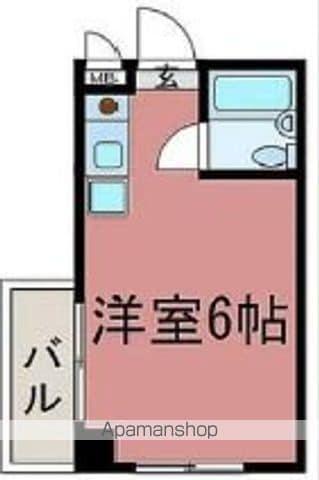 GARDEN SQUARE SAGINOMIYA(ワンルーム/3階)の間取り写真