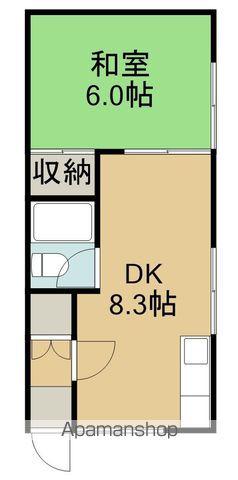 ハイツ五稜郭(1DK/2階)の間取り写真