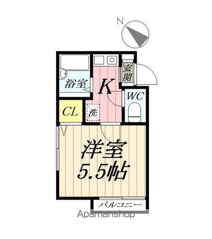 レジデンスGOOD(1K/3階)の間取り写真