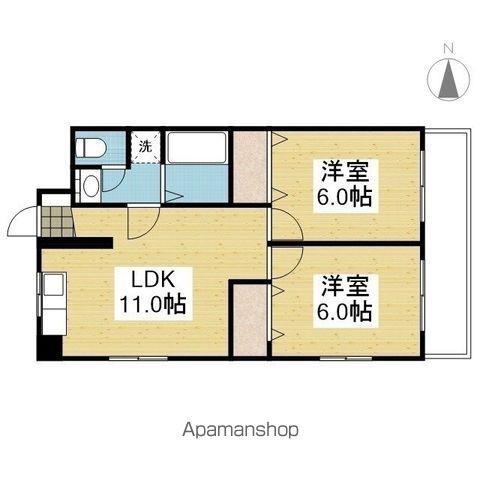 第7コートエル(2LDK/6階)の間取り写真