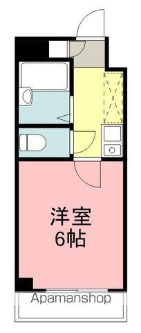 ベルシティ米ヶ袋リバース(1K/4階)の間取り写真