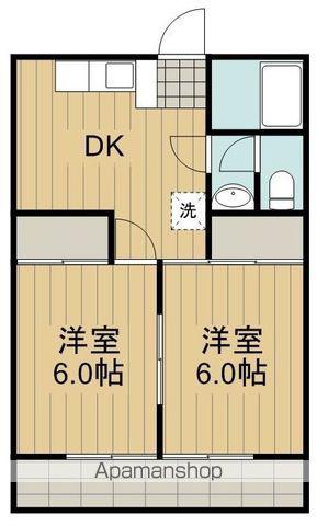 グランドールオギノ(2DK/1階)の間取り写真