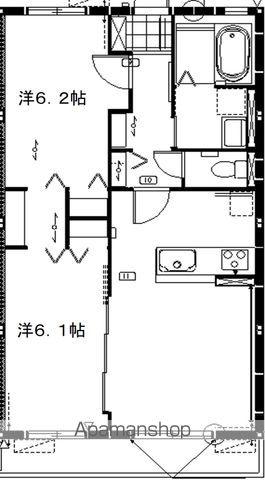 パルティールⅡ(2LDK/2階)の間取り写真