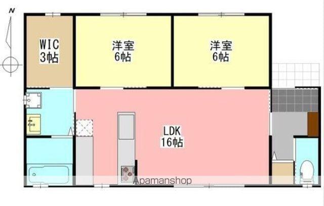 ラファール(2SLDK/1階)の間取り写真