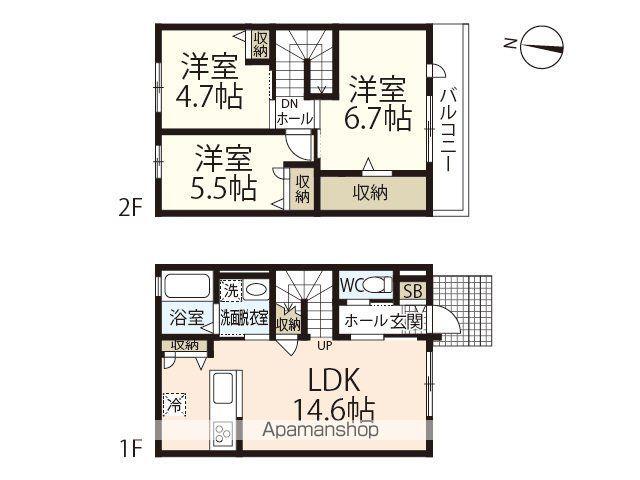 ＭＡＩＳＯＮ　ＮＥＵＦ(3LDK)の間取り写真