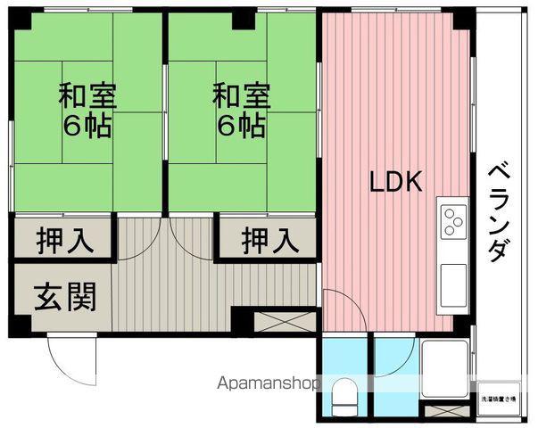 たかみビル事務所(2LDK/4階)の間取り写真