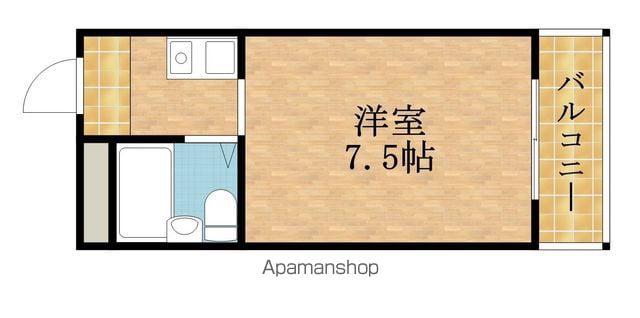 アーバンハイツ今市(1K/3階)の間取り写真
