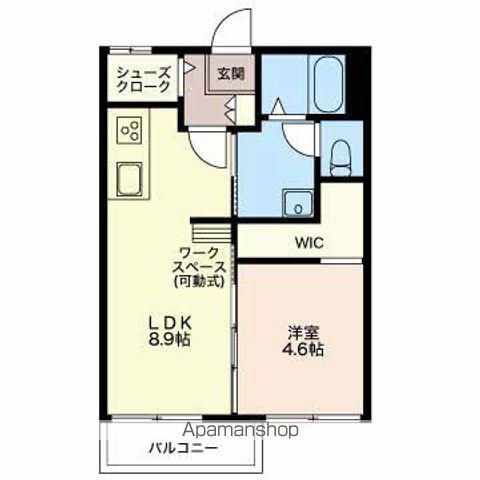 パインハイツ A棟(1LDK/1階)の間取り写真