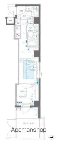 ZOOM信濃町(1LDK/1階)の間取り写真