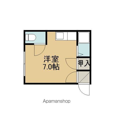 ラプラスJ&J(ワンルーム/2階)の間取り写真