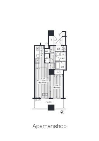 エアライズタワー(1LDK/7階)の間取り写真