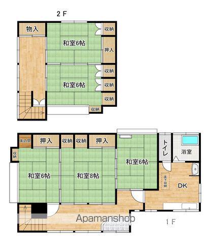 仙石線 陸前山下駅 徒歩9分 2階建 築61年(5DK)の間取り写真