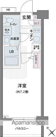 エコロジー都立大学レジデンス 7階階 間取り
