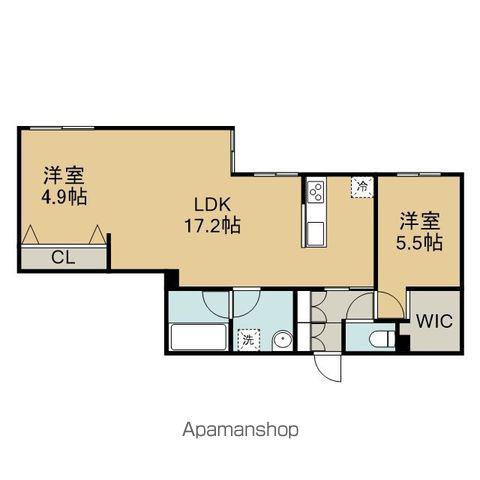 ピオネロ恵庭Ⅰ(2LDK/3階)の間取り写真