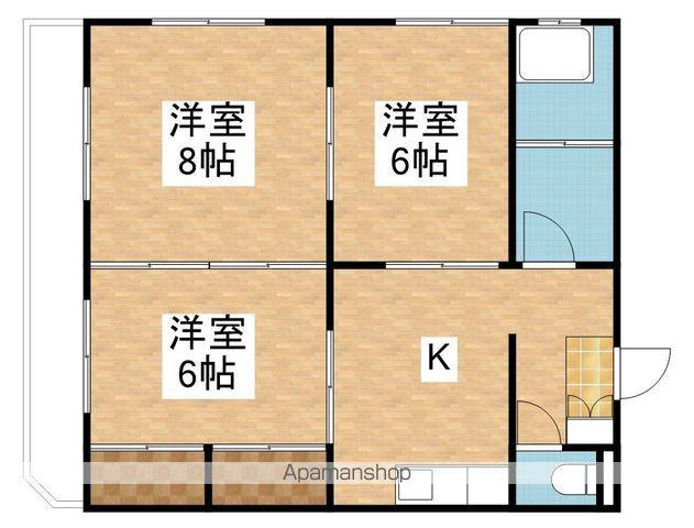 マンション石山カメリア(3K/4階)の間取り写真