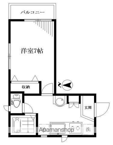 シティプラザ荻窪(1K/3階)の間取り写真