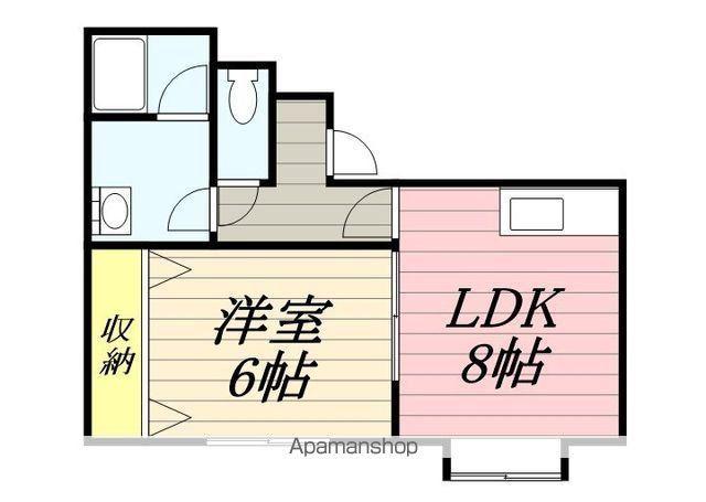 グランビアST(1DK/1階)の間取り写真