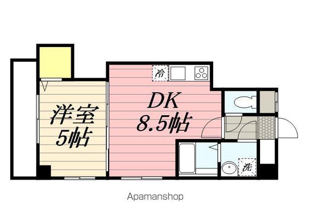 COMFORTABLE緑が丘Ⅱ(1LDK/3階)の間取り写真