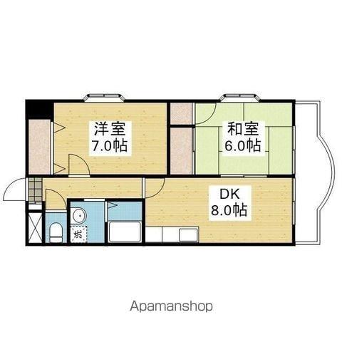 プレステージAC(2DK/10階)の間取り写真