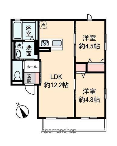 ココル コトブキ(2LDK/2階)の間取り写真