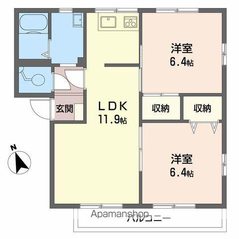 フレグランス小泉(2LDK/2階)の間取り写真