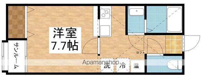 クエストY(1K/2階)の間取り写真