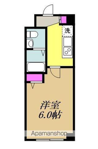 AIFORT.三鷹駅前(1K/3階)の間取り写真