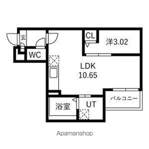 JACK KAMIGOⅡ(1LDK/2階)の間取り写真