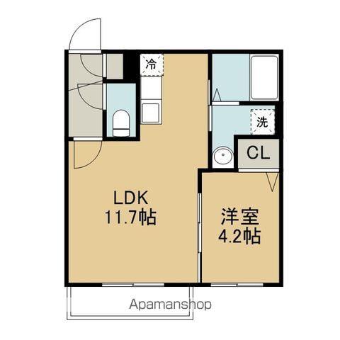 センチュリー北斗Ⅱ(1LDK/4階)の間取り写真