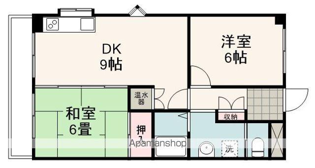 コイズミビル(2DK/2階)の間取り写真