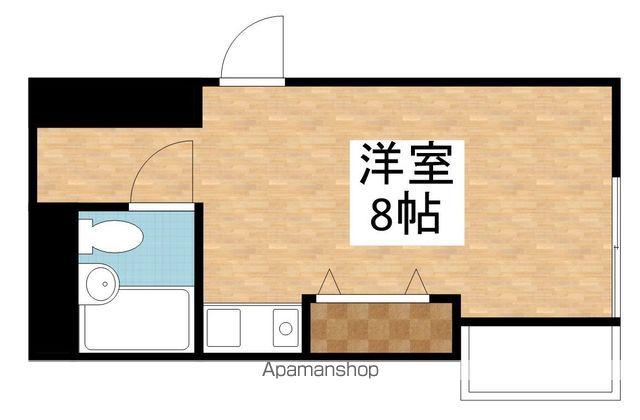 ロマーヌ新石山(ワンルーム/2階)の間取り写真